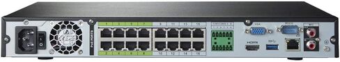 تقنية لوريكس Lorex 4KHDIP1610 2 4K نظام IP ليلي مع 16 قناة 3 تيرابايت NVR وعشرة كاميرات ذكية للكشف عن الصوت IP Security، رؤية ليلية 150 قدم in Kuwait