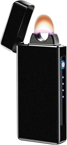 YOZWOO Rechargeable Electric Lighter USB Electronic Lighter High Power Flame Arc Plasma Lighters Windproof Camping Lighters with Long Battery Life for Home and Outdoor (Colorful) in Kuwait