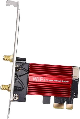VBESTLIFE WiFi 7 PCIe WiFi Card, RTL8922 Pro 6400Mbps Tri Band Wireless Network Adapter with 2 10dBi High Gain Antennae, for Wins 10 11 in Saudi Arabia