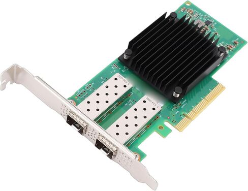 2X 25G PCIe Network Card, PCIe Ethernet Card with Extra Low Profile, PCI Express 3.0 X8 Network Adapter with Connect X 5 EN Chip Set for PC Wins in Saudi Arabia