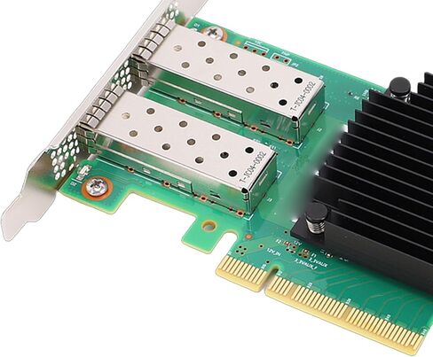 2X 25G PCIe Network Card, PCIe Ethernet Card with Extra Low Profile, PCI Express 3.0 X8 Network Adapter with Connect X 5 EN Chip Set for PC Wins in Saudi Arabia