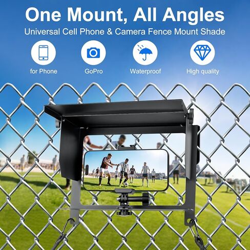 Universal Cell Phone and Camera Mount Kit for Sports Recording, Compatible with iPhone, GoPro, Samsung, Mevo Start, Insta360, Fence Mounting System in Saudi Arabia