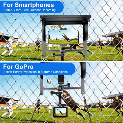 Universal Cell Phone and Camera Mount Kit for Sports Recording, Compatible with iPhone, GoPro, Samsung, Mevo Start, Insta360, Fence Mounting System in Saudi Arabia