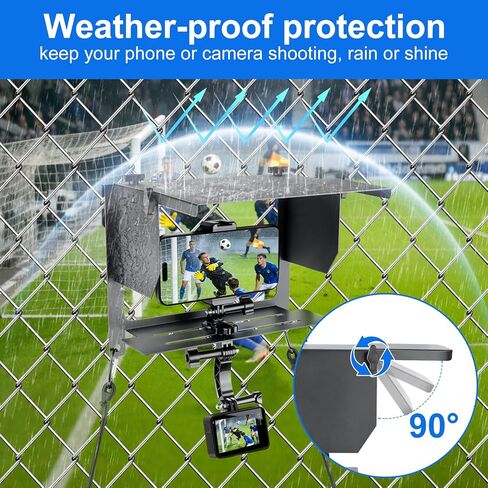 Universal Cell Phone and Camera Mount Kit for Sports Recording, Compatible with iPhone, GoPro, Samsung, Mevo Start, Insta360, Fence Mounting System in Saudi Arabia