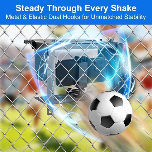 Universal Cell Phone and Camera Mount Kit for Sports Recording, Compatible with iPhone, GoPro, Samsung, Mevo Start, Insta360, Fence Mounting System in Saudi Arabia