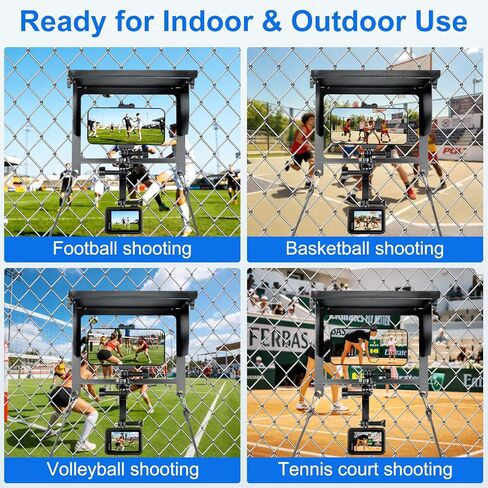 Universal Cell Phone and Camera Mount Kit for Sports Recording, Compatible with iPhone, GoPro, Samsung, Mevo Start, Insta360, Fence Mounting System in Saudi Arabia