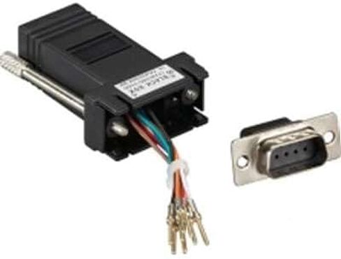 طقم محول وحدات FA4509F-BK DB9، أنثى إلى RJ-45، غير مجمع، 8 أسلاك، أسود in Kuwait