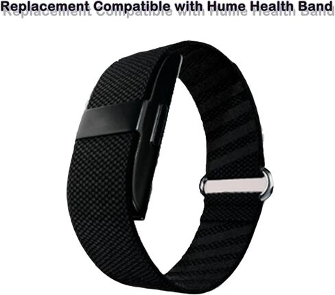 حزام بديل لسوار Hume Health Band - سوار معصم مريح من النايلون المنسوج وقابل للتعديل مع إغلاق آمن بخطاف وحلقة لساعة Hume in Kuwait