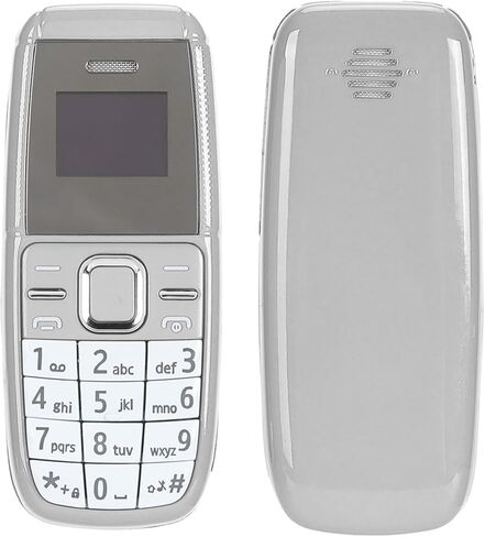 Mini Mobile Phone Unlocked, 2G GSM BT Smallest Cell Phone with Dual SIM Card, Pocket Low Radiation Dialer Music Player with Voice Changer for Teens,Kids,Senior (Grey) in Kuwait