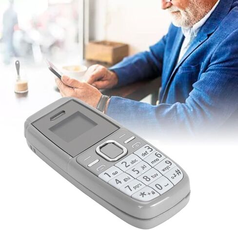 Mini Mobile Phone Unlocked, 2G GSM BT Smallest Cell Phone with Dual SIM Card, Pocket Low Radiation Dialer Music Player with Voice Changer for Teens,Kids,Senior (Grey) in Kuwait