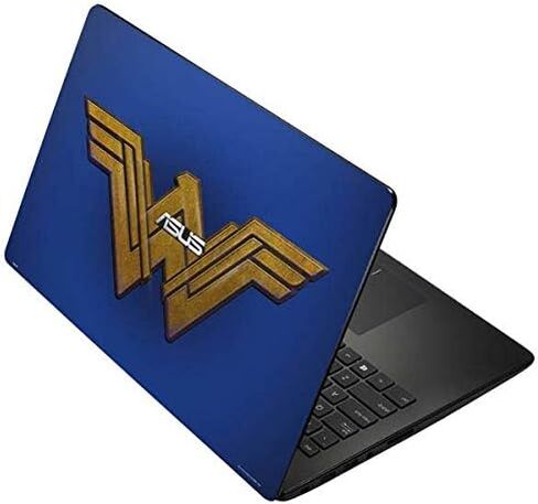 غلاف كمبيوتر محمول من Skinit متوافق مع Asus X502CA 15.6 - تصميم شعار كبير مرخص رسميًا من Warner Bros Wonder Woman in Kuwait