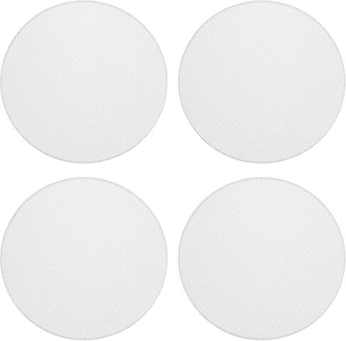 MECCANIXITY Universal 7 Inch Speaker Grills Cover Without Frame, White Metal Speaker Grills Mesh Subwoofer Mesh Cover Guard Protector for Car Home Audio, Pack of 4 in Saudi Arabia