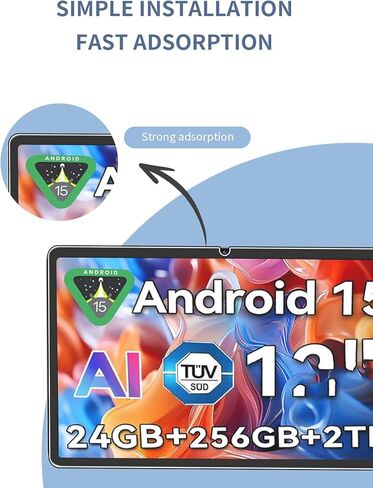 [عبوة من قطعتين] واقي شاشة لجهاز Blackview Mega2 Android 15 12 بوصة، طبقة من الزجاج المقوى للكمبيوتر اللوحي، واقي شاشة لجهاز Blackview Mega2 12 بوصة مضاد للخدش وحساس وصلابة 9H in Kuwait