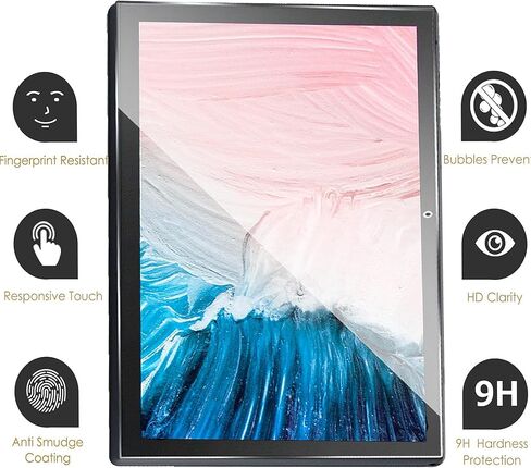 قطعتان من واقي الشاشة الزجاجي المقسى لجهاز AOCWEI B29 X900/ BYYBUO SmartPad A10_L Tablet 10.1/ KADYBE D115/ EITOMIN D115/ YLEEBG TAB10/ FIEKVE JF1001/ GOODTEL G10/ DEERTiME E6/ JUEDUR R900 in Kuwait