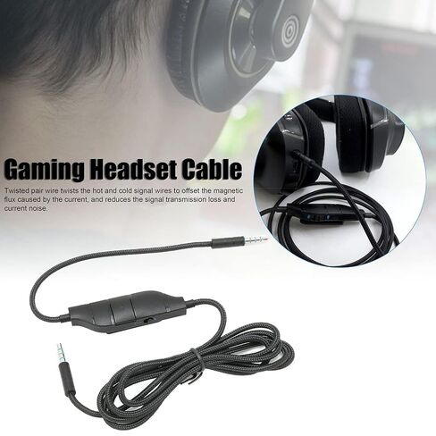 SUNGOOYUE Audio Cable,Gaming Headset Cable Audio Cable with Volume and Microphone Control for G633/G635/G933/G935 in Saudi Arabia