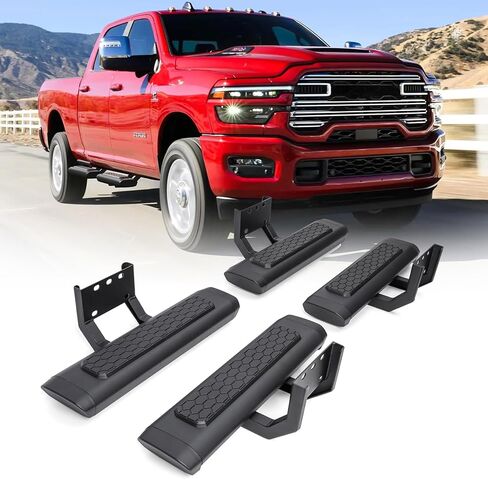 2 قطعة خطوات جانبية EZ مناسبة لـ 2018-2025 2026 جيب رانجلر JL 2-Door أو JL 4-Door ملحقات لوحات الجري للباب الأمامي in Kuwait