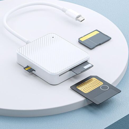 Upgrade 4-Slot Type-c Plug M2/ SD/XD/SM Smart Media Card Reader Adapter in Saudi Arabia