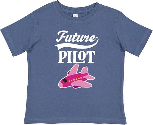 inktastic Future Pilot Girls Airplane Career Baby T-Shirt in Saudi Arabia