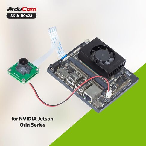 كاميرا Arducam 3MP ISX031 120dB HDR Jetson Orin مع عدسة واسعة الزاوية 127 درجة DFOV لـ NVIDIA Jetson Orin Nano & NX، ISP مدمج، تخفيف وميض LED in Saudi Arabia