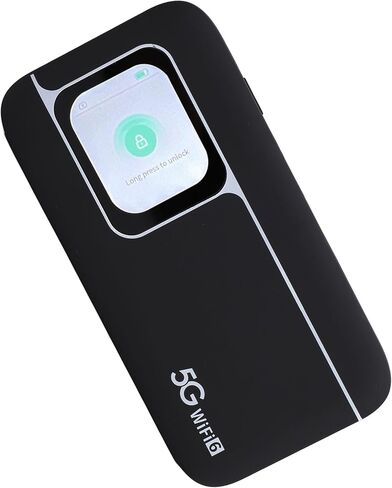 راوتر Drfeify 5G عالي السرعة واي فاي متنقل للسفر نقطة اتصال محمولة مع شاشة 2.01 بوصة - اتصال سريع للألعاب والبث - يدعم ما يصل إلى 16 جهازًا in Kuwait