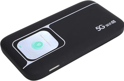 راوتر Drfeify 5G عالي السرعة واي فاي متنقل للسفر نقطة اتصال محمولة مع شاشة 2.01 بوصة - اتصال سريع للألعاب والبث - يدعم ما يصل إلى 16 جهازًا in Kuwait