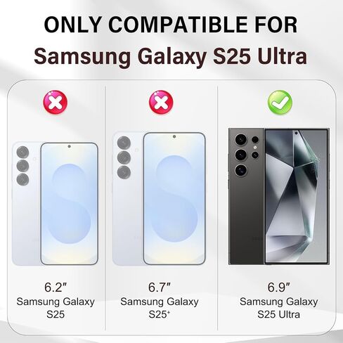 حافظة محفظة مغناطيسية قابلة للفصل من الجلد الأصلي لهاتف Samsung Galaxy S25 Ultra - غطاء قابل للطي 2 في 1 مع فتحات للبطاقات وحجب RFID | حماية ضد الصدمات (بني) in Kuwait