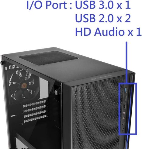 Thermaltake 600W ATX Power Supply and Tempered Glass Micro ATX Gaming Case Bundle in Saudi Arabia