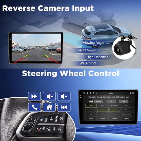 NHOPEEW [4+128G] ترقية الراديو لسيارة Audi A4 S4 RS4 2002-2008: ستيريو بشاشة لمس Android Incell مقاس 9 بوصة - تشغيل لاسلكي وAndroid Auto، 5G/WiFi، GPS، BT 5.0 + كاميرا احتياطية + ترقية Canbus in Kuwait