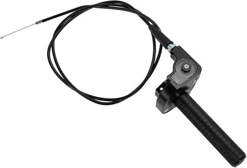 22mm Throttle Grip with White Throttle Cable CNC Aluminum Alloy Motorcycle Throttle Grip Most of Dirt Bikes Pit Bikes&mini Bike Which Is 49CC-125CC Silver Tone in Saudi Arabia