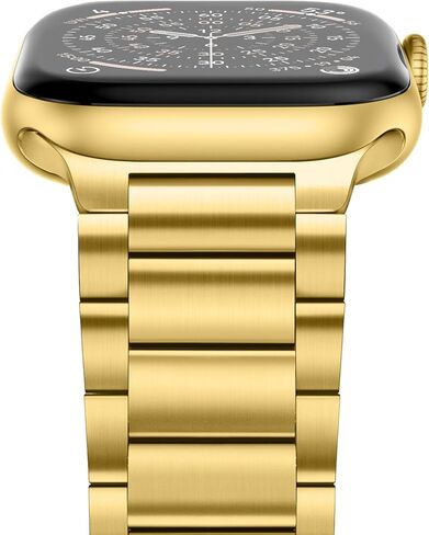 Anlinser Metal Bands Compatible with Apple Watch Band 49mm 46mm 45mm 44mm 42mm for Women Men, Stainless Steel Business Strap for iWatch Ultra 3/2/1 SE Series 11 10 9 8 7 6-1 (Titanium) in Saudi Arabia