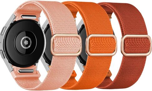 Elastic Band for Samsung Galaxy Watch 7/6/5/4 40mm 44mm/5 Pro Band 45mm/Watch 6/4 Classic Bands 46mm 42mm 47mm 43mm/FE Men/Women,No Gap One Click Nylon Strap for Samsung Watch 4 5 6 7 Correa Reloj in Saudi Arabia