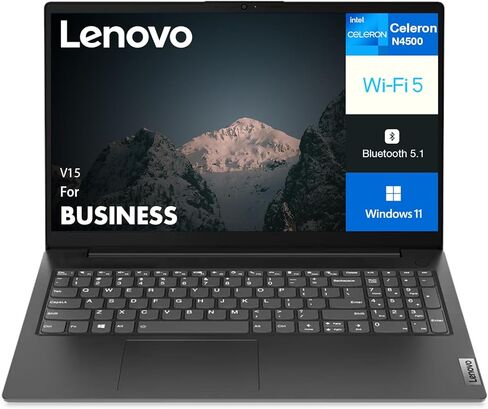 Lenovo V15 Gen 2 Business Laptop 15.6" FHD Anti-Glare Display (Intel Celeron N4500, 16GB DDR4, 512GB PCIe SSD, Intel UHD Graphics, WiFi, HD Webcam, RJ-45, HDMI, English Keyboard (UK), Win 11 Pro) in Saudi Arabia