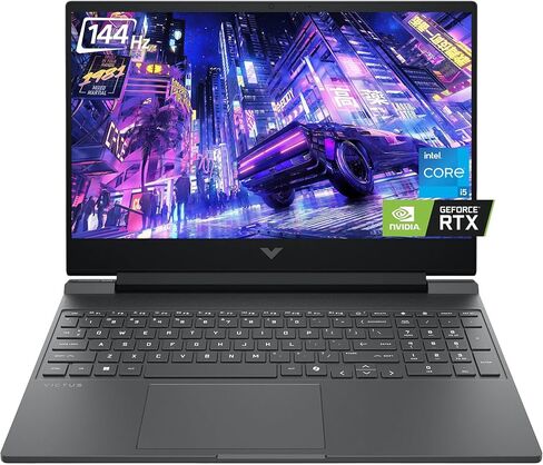 HP Victus Gaming Laptop15.6 FHD 144Hz Display, Intel Core i5-13420H, 32GB RAM, 1TB SSD, Nvidia GeForce RTX 4050, Full-Size Backlit KB, Wi-Fi 6, HDMI, Windows 11 Pro, w/BWE Accessories in Kuwait