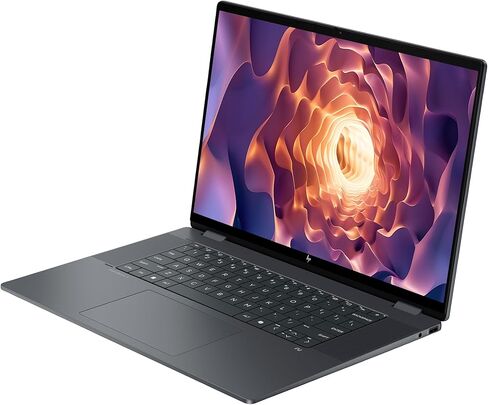 كمبيوتر محمول HP OmniBook X Flip Next Gen AI 16، Intel Ultra 9-288V، ذاكرة الوصول العشوائي LPDDR5x سعة 32 جيجابايت، 2 تيرابايت SSD PCIe، شاشة لمس 16 بوصة 3K (2880x1800)، Intel Arc 140V، لوحة مفاتيح بإضاءة خلفية، W11 Pro، Eclipse Gray in Kuwait