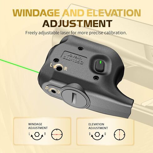 WARRIORLAND مسدس ضوء ليزر وحافظة مناسبة لـ Glock 48 (بدون إصدار السكك الحديدية)، ضوء سلاح تكتيكي صغير الحجم مثبت على الزناد 150 لومن مع LED أخضر ليزر أبيض وحافظة IWB، مؤشر الطاقة in Kuwait
