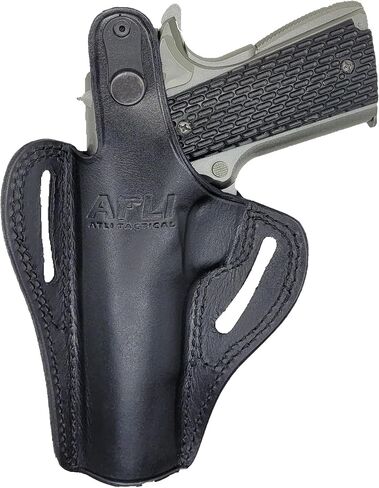 حافظة جلدية 1911 - حافظات OWB 1911 مقاس 5 بوصات - حافظة فطيرة 1911 - تناسب جميع موديلات 1911 مع براميل مقاس 5 بوصات - لكولت كيمبر آر جي آر توروس سبرينغفيلد براوننج تشيكوسلوفاكيا ريمنجتون سيج أرمسكور نورينكو إلخ. in Kuwait