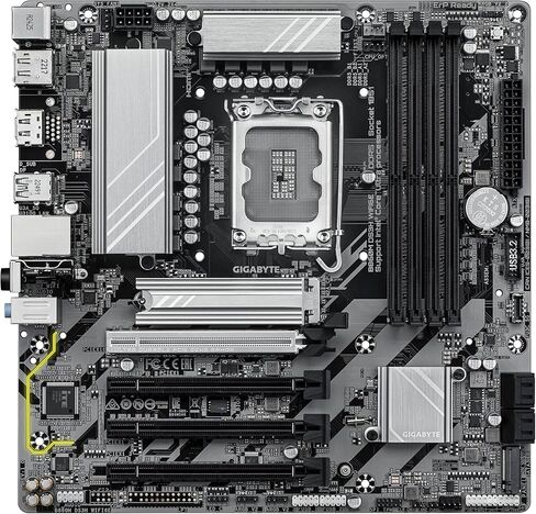 اللوحة الأم GIGABYTE B860M DS3H WIFI6E - وحدات المعالجة المركزية Intel Core Ultra Series، 5+1+2+1 مراحل VRM، حتى 9066 ميجاهرتز DDR5، 1xPCIe 5.0 + 1xPCIe 4.0 M.2، 2.5 جيجابت LAN، WiFi 6E، USB 3.2 Gen 2 in Saudi Arabia