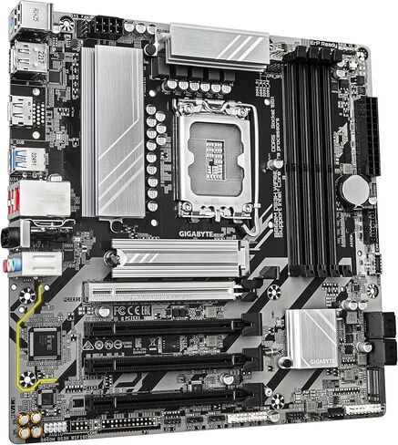 اللوحة الأم GIGABYTE B860M DS3H WIFI6E - وحدات المعالجة المركزية Intel Core Ultra Series، 5+1+2+1 مراحل VRM، حتى 9066 ميجاهرتز DDR5، 1xPCIe 5.0 + 1xPCIe 4.0 M.2، 2.5 جيجابت LAN، WiFi 6E، USB 3.2 Gen 2 in Saudi Arabia