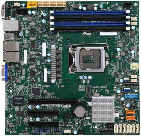 Supermicro X11SSH-LN4F Server Motherboard - Intel Chipset - Socket H4 LGA-1151 - Retail Pack in Saudi Arabia