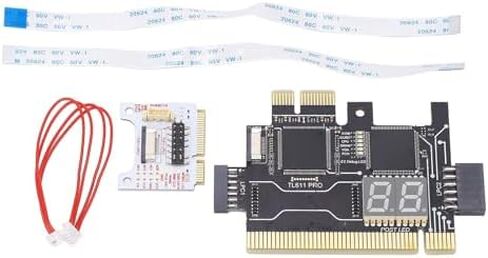ViaGasaFamido TL611 Pro Mainboard Analyzer Diagnostic Card PCI Motherboard Tester Debug Card Laptop EC DEBUG Adapter Card for PCI E LPC in Saudi Arabia