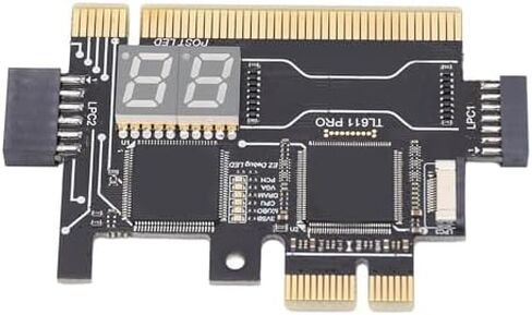 ViaGasaFamido TL611 Pro Mainboard Analyzer Diagnostic Card PCI Motherboard Tester Debug Card Laptop EC DEBUG Adapter Card for PCI E LPC in Saudi Arabia