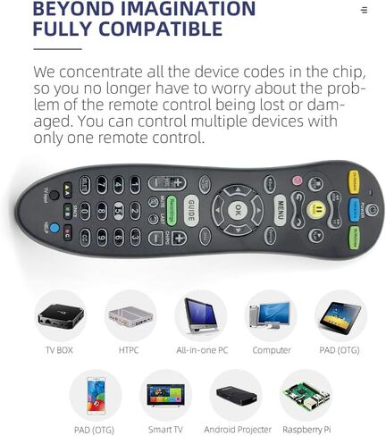 2 Pack S30-s1b Remote for Att Uverse Remote Control Universal Replacement with Easy Setup, Universal TV Remote for Everyday Use (Black) in Saudi Arabia