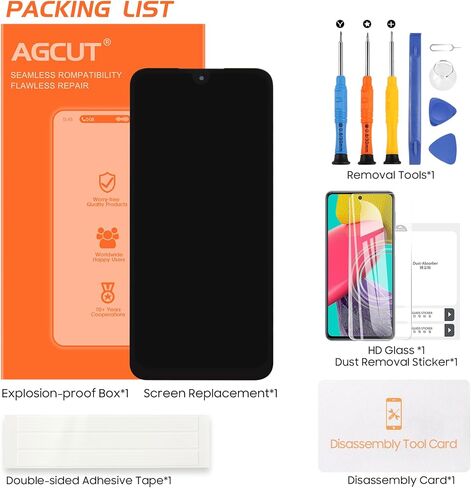 بديل شاشة OLED لهاتف Samsung Galaxy A17 5G لشاشة Samsung A17 4G/5G LCD A175F A175M SM-A176B، SM-A176B/DS جزء إصلاح مجموعة شاشة LCD تعمل باللمس مع إطار in Saudi Arabia