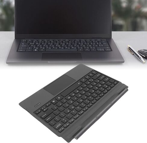 FOSA Detachable Bluetooth Keyboard for Latitude 7320 7200 7210 - Backlit, Splash Proof, Portable Travel Keyboard with Magnetic & Glass Touchpad in Kuwait
