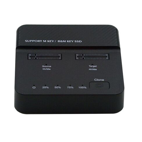 NFHK Dual-Bay Cloner 20Gbps NVME M.2 NGFF M-Key to USB-C One-Click Offline Clone Backup Enclosure Hyper Vertical Duplicator in Saudi Arabia