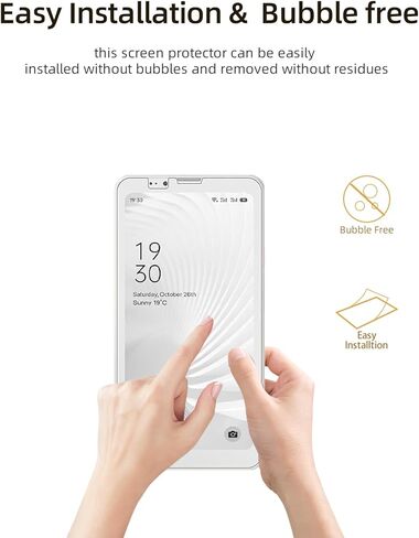 واقي شاشة للهاتف الخلوي Bigme HiBreak Pro مقاس 6.13 بوصة، سهل التركيب ومضاد للوهج وسريع الاستجابة، عبوتان in Kuwait