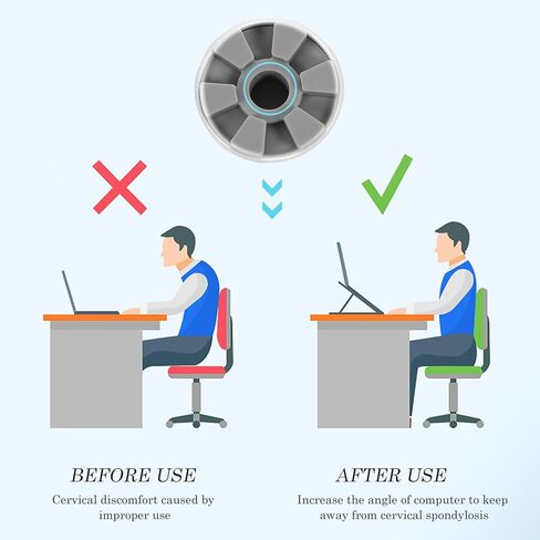 NUOBESTY 2pcs Aluminum Laptop Heightening Stand Cooling Support Holder for Ultrabooks Silver Gray Portable Notebook Cooling Riser for Desktop Use in Saudi Arabia