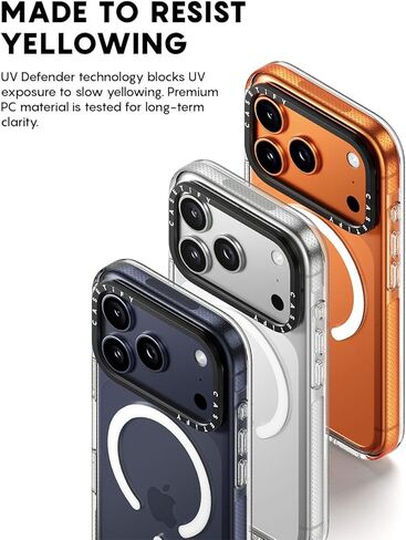 CASETiFY Clear iPhone 17 Pro Max Case [Not Yellowing/Magsafe / 6.6 ft. 3X Military Grade Drop Protection] - Clear in Saudi Arabia