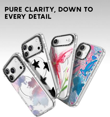 CASETiFY Clear iPhone 17 Pro Max Case [Not Yellowing/Magsafe / 6.6 ft. 3X Military Grade Drop Protection] - Clear in Saudi Arabia