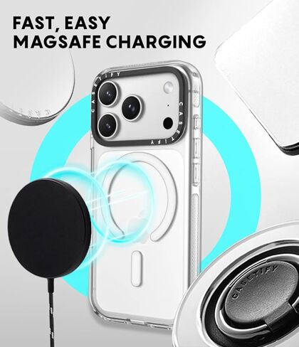 CASETiFY Clear iPhone 17 Pro Max Case [Not Yellowing/Magsafe / 6.6 ft. 3X Military Grade Drop Protection] - Clear in Saudi Arabia